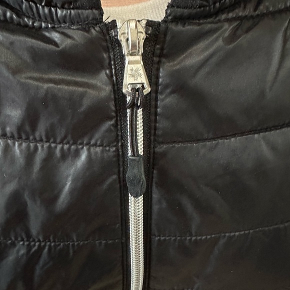 Tek Gear Warm Tek Black Jacket Quilted Puffer Coat Women’s Large Hood Sz L - Picture 2 of 9